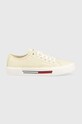 Tenisky Tommy Jeans TJW LOW CUT CANVAS Planet friendly žltá EN0EN02359