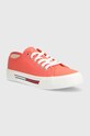 Tommy Jeans tenisówki TJW LOW CUT CANVAS EN0EN02359 pomarańczowy AW23