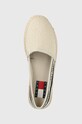 Εσπαντρίγιες Tommy Jeans TJW FLATFORM WEBBING μπεζ EN0EN02362