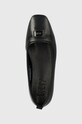 Dkny baleriny skórzane K3300818 czarny K3300818.BLK