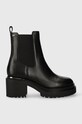 Dkny ghete chelsea de piele Patria 5-8 cm negru K3340304.BLK