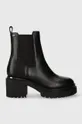 μαύρο Δερμάτινες μπότες τσέλσι DKNY Patria Γυναικεία