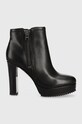 Dkny botine K2304397 peste 8 cm negru K2304397.BLK