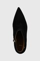 BOSS botki zamszowe Janet Bootie 70-S czarny 50498739.001