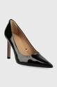 BOSS szpilki skórzane Janet Pump 90-P_N 50498758.001 czarny AW23