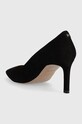 Obuwie BOSS szpilki zamszowe Janet Pump 70-S_N 50498810.001 czarny