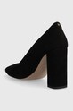 Obuwie BOSS czółenka zamszowe Janet Chunky 50498828.001 czarny