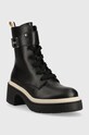 BOSS botki skórzane Carol 50498803.001 czarny AW23