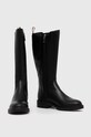BOSS kozaki skórzane Vanity 50498843.001 czarny AW23