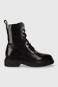 Gant cizme de piele Zandrin cu snur negru 27541381.G00