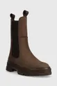 Gant magasszárú cipő velúrból Monthike barna
