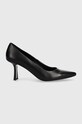 HUGO szpilki skórzane Alexis Pump 70-N_N 5-8 cm czarny 50499283.001