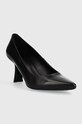 HUGO szpilki skórzane Alexis Pump 70-N_N 50499283.001 czarny AW23