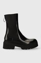 HUGO ghete chelsea de piele Kris neizolat negru 50498103.001