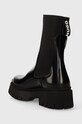 Încălțăminte HUGO ghete chelsea de piele Kris 50498103.001 negru