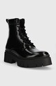 Kožené členkové topánky HUGO Kris 50498388.001 čierna AW23