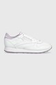 Δερμάτινα αθλητικά παπούτσια Reebok Classic CLASSIC LEATHER φλατ λευκό 100033450