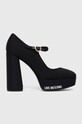Love Moschino czółenka słupek czarny JA1029CG1HIM0000
