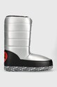 Love Moschino śniegowce imitacja skóry licowej srebrny JA24162G1HIT590B