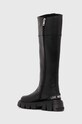 Obuwie Love Moschino kozaki skórzane JA26015G1HIA0000 czarny