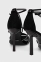 Obuwie Guess sandały zamszowe AXEN FL7AXE.SUE03.BLACK czarny