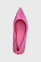 Kožené lodičky Guess BOMAY ružová FL7BMY.LEA08.FUXIA
