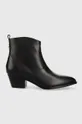 μαύρο Δερμάτινες καουμπόικες μπότες Guess FL7BOY LEA10 Γυναικεία