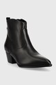 Кожаные полусапоги Guess FL7BOY LEA10 FL7BOY.LEA10.BLACK чёрный AW23