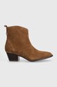 Semišové topánky Guess FL7BOY SUE10 BOYTA semišová koža hnedá FL7BOY.SUE10.COGNA
