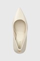 Guess Szpilki skórzane CIANCI beżowy FL7CNC.LEA08.CREAM