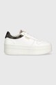 Guess sneakersy LIFET imitacja skóry licowej biały FL7LIF.LEA12.WHIBR