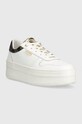 Guess sneakersy LIFET FL7LIF.LEA12.WHIBR biały AW23