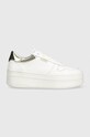 Guess sneakersy LIFET imitacja skóry licowej biały FL7LIF.LEA12.WHIGO