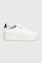 Guess sneakersy LIFET imitacja skóry licowej biały FL7LIF.LEA12.WHIGO