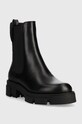 Topánky chelsea Guess MADLA3 FL7M3D.ELE10.BLACK čierna AW23