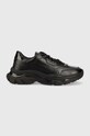 Guess sneakersy skórzane MASSEL syntetyczny czarny FL7MSS.LEA12.BLACK