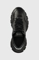 Guess sneakersy skórzane MASSEL czarny FL7MSS.LEA12.BLACK