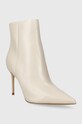 Кожени боти Guess RICHER FL7RCH.LEA10.CREAM бежов AW23