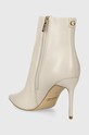 Обувки Кожени боти Guess RICHER FL7RCH.LEA10.CREAM бежов