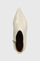 Δερμάτινες μπότες Guess RICHER μπεζ FL7RCH.LEA10.CREAM