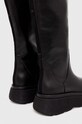 Scarpe Weekend Max Mara stivali in pelle Flou 2357960134600.BLACK nero