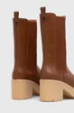 Шкіряні черевики Weekend Max Mara Guglia Халяви: Натуральна шкіра Внутрішня частина: Натуральна шкіра Підошва: Синтетичний матеріал