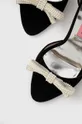 Sandale od brušene kože Custommade Ashley Pearl Bow Ženski