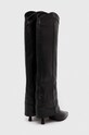 Obuwie AGL kozaki skórzane LETIZIA BOOT D247509PCSOFTY0000 czarny
