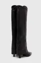 Usnjeni elegantni škornji AGL LETIZIA BOOT Zunanjost: Naravno usnje Notranjost: Sintetični material Podplat: Sintetični material