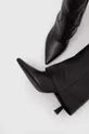 črna Usnjeni elegantni škornji AGL LETIZIA BOOT
