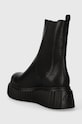 Încălțăminte AGL ghete chelsea de piele PENELOPE D751546PGKI0121013 negru