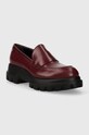 AGL mocasini de piele IDA D756022PHSIRIO0313 burgundia AW23