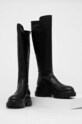 AGL ghete de piele MALIKA D756564PGKA1121049 negru AW23