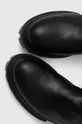μαύρο Δερμάτινες μπότες AGL MALIKA